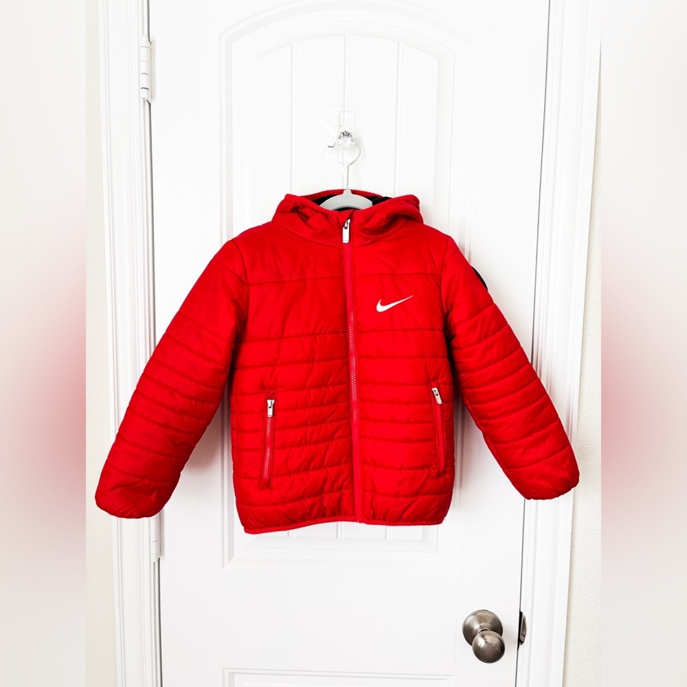 Nike Midweight Kids Puffer Jacket Red Size 4